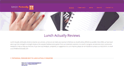 Desktop Screenshot of lunchactuallyreviews.com